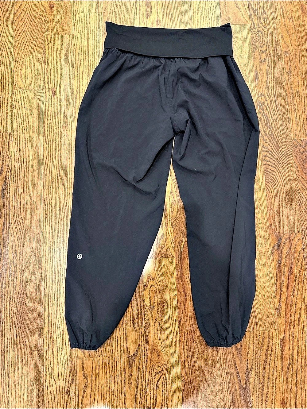 lululemon Black Fold over side slit Jogger Pants - Picture 3 of 4
